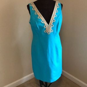 Lilly Pulitzer Bentley V-Neck Shift Dress-One Wear